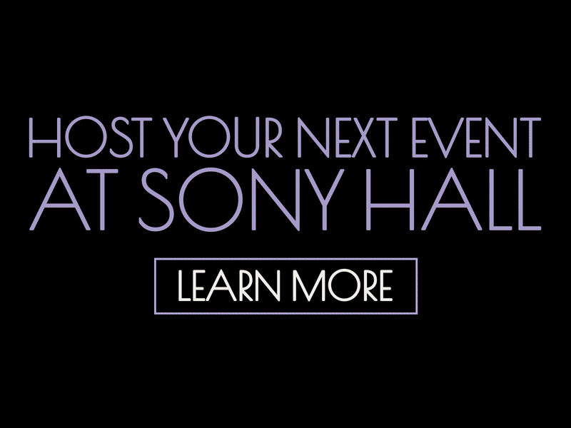 More info about hosting your next event at sony hall