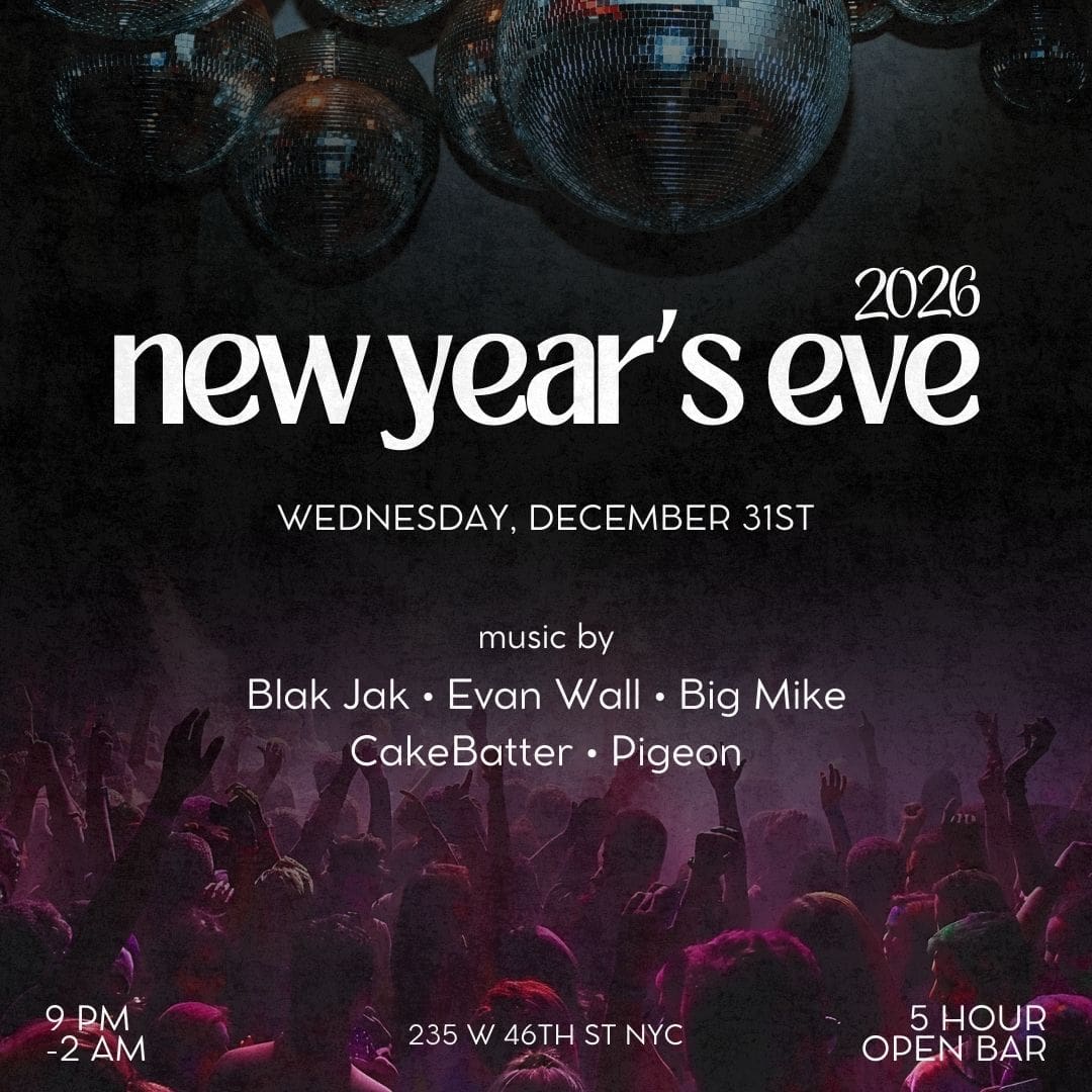  Sony Hall NYE 2026 Party