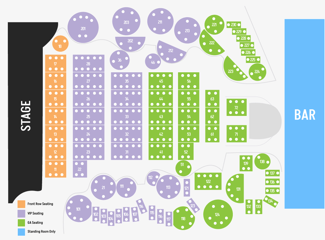 Sony Hall Floor Plan