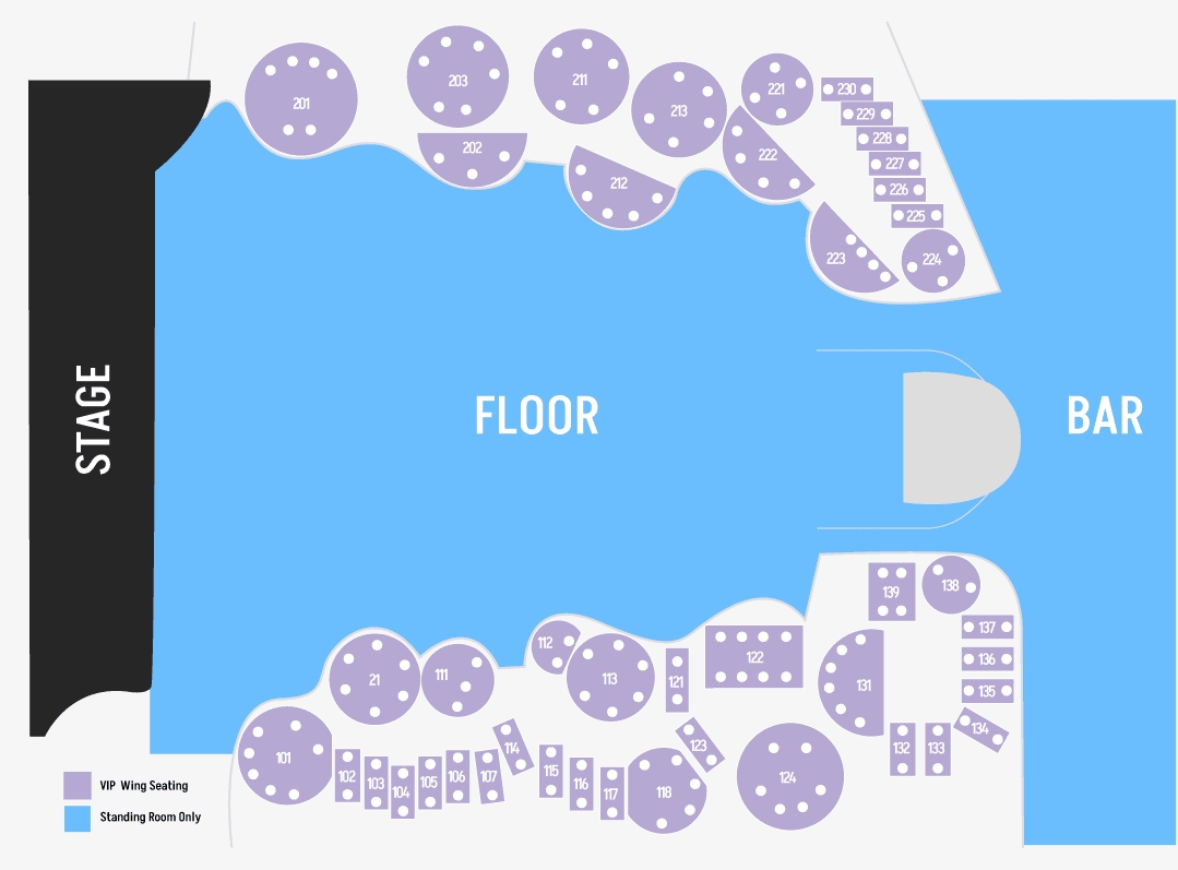 Sony Hall Floor Plan